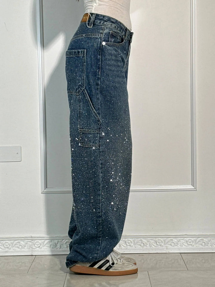 Kelly Balloon Carpenter Shine Denim Jeans