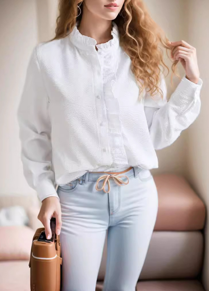 Bridie Cuffed Collar Long Sleeve Blouse