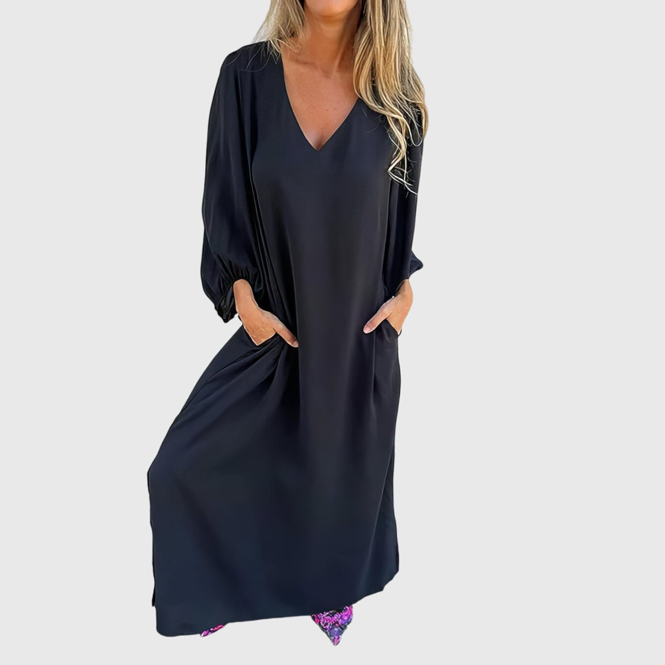 Lily | Long Boho Dress with Pockets