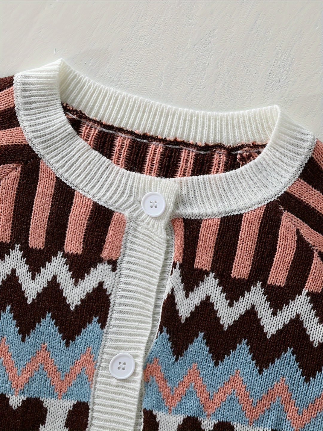 Camellia Geometric Cardigan