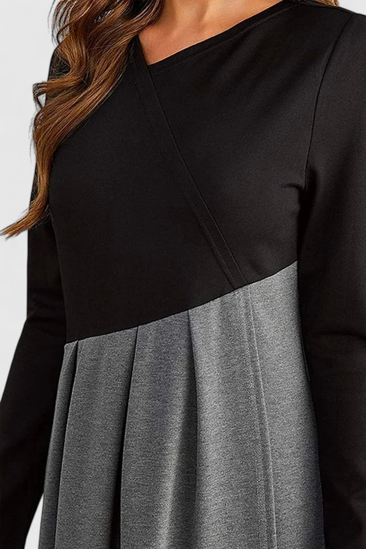 Lily | Elegantes Maxikleid mit langen Ärmeln