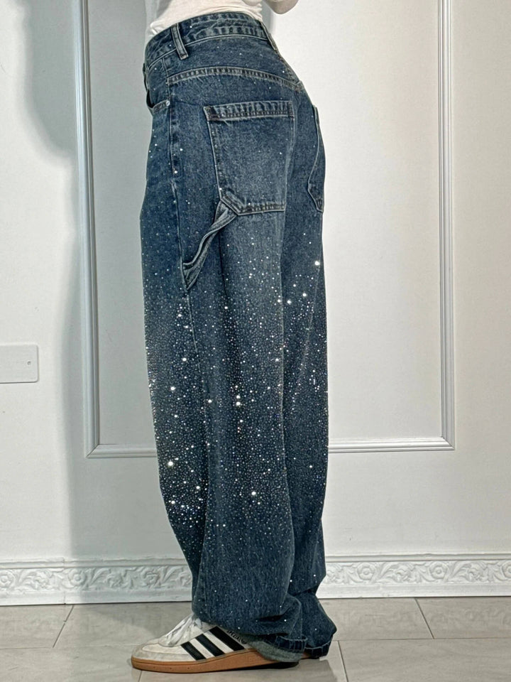 Kelly Balloon Carpenter Shine Denim Jeans