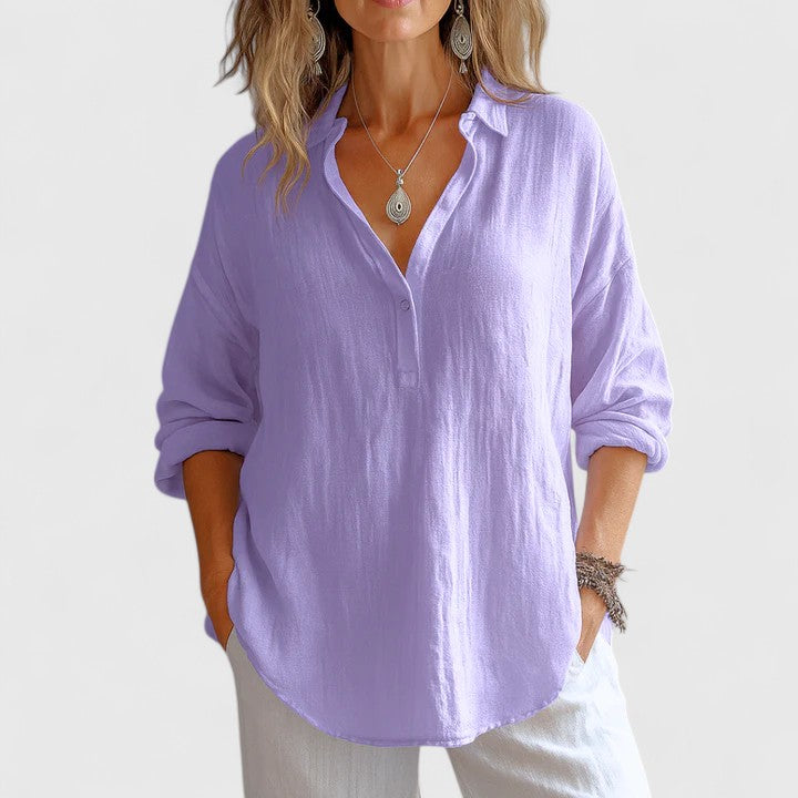 Lily | Bequeme Leinenbluse