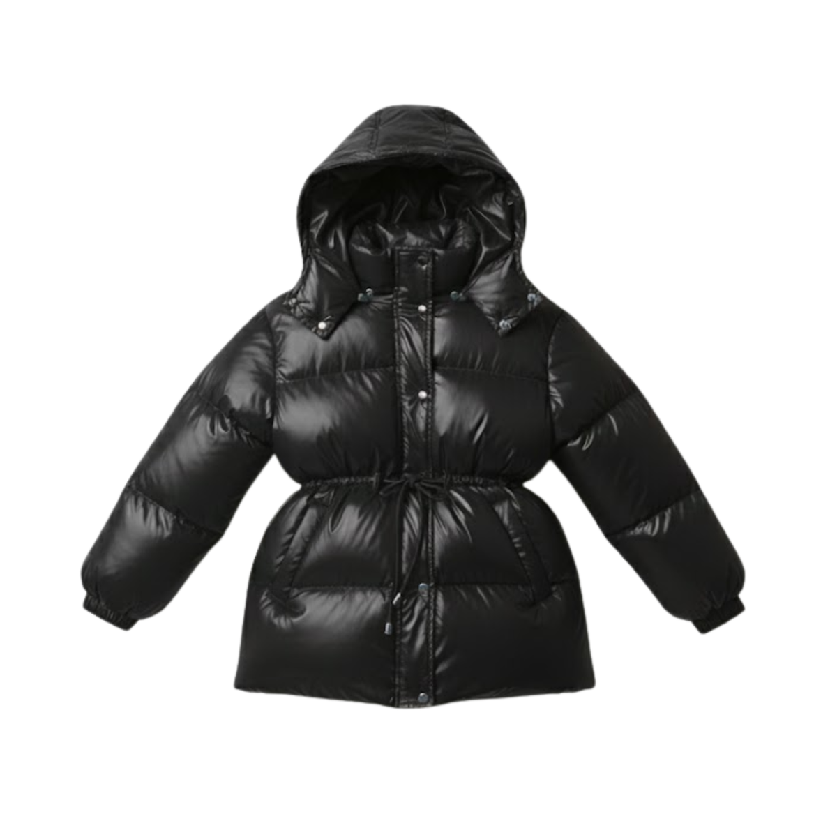 Women's Thick Cotton Jacket Removable Hood Winter Warm