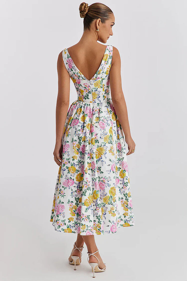 Evie Floral Midi Dress