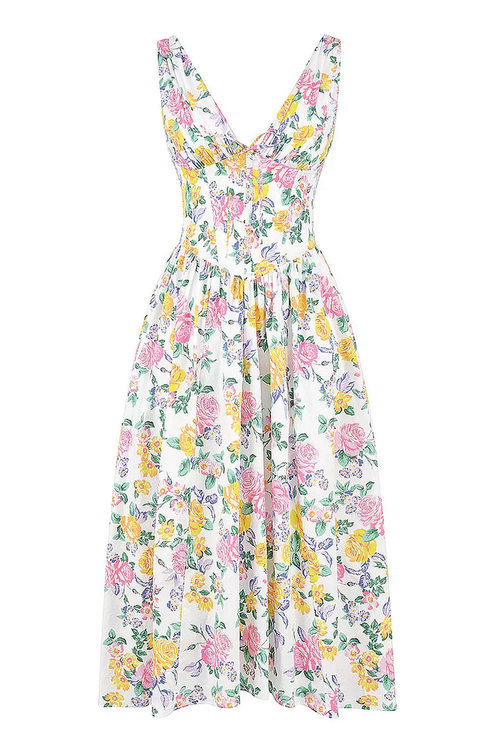 Evie Floral Midi Dress