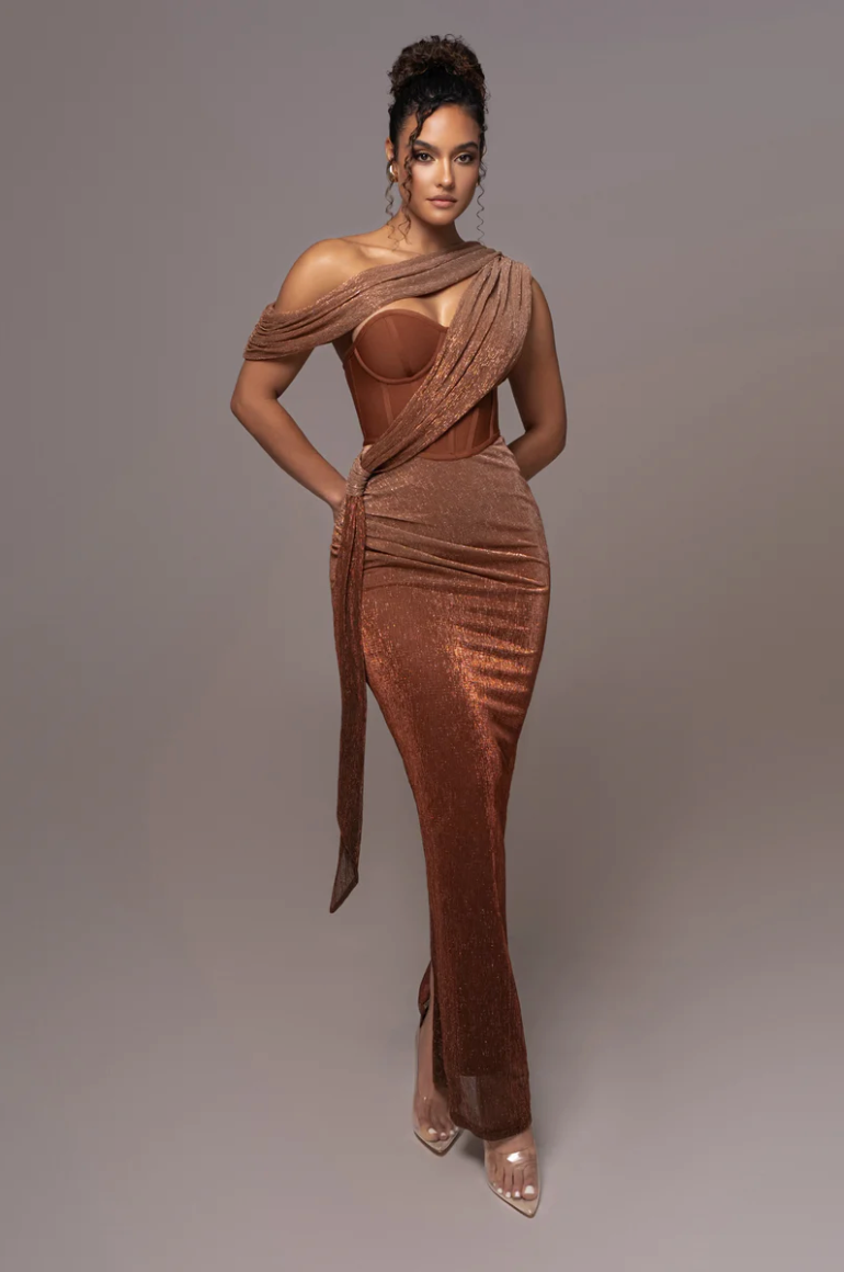 Adya Draped Maxi Dress