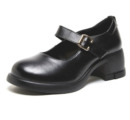 Lily | Agnes Leather Mary Janes