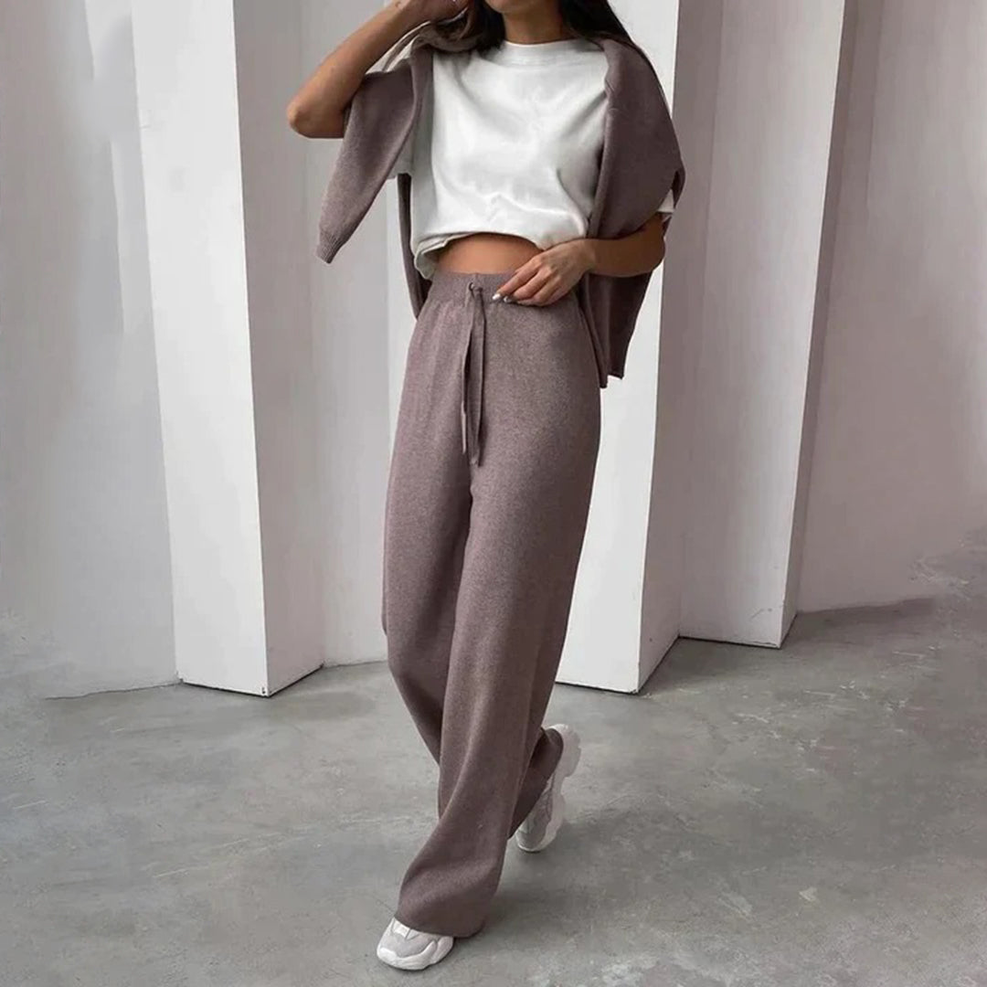 Conjunto informal cómodo a juego para mujer