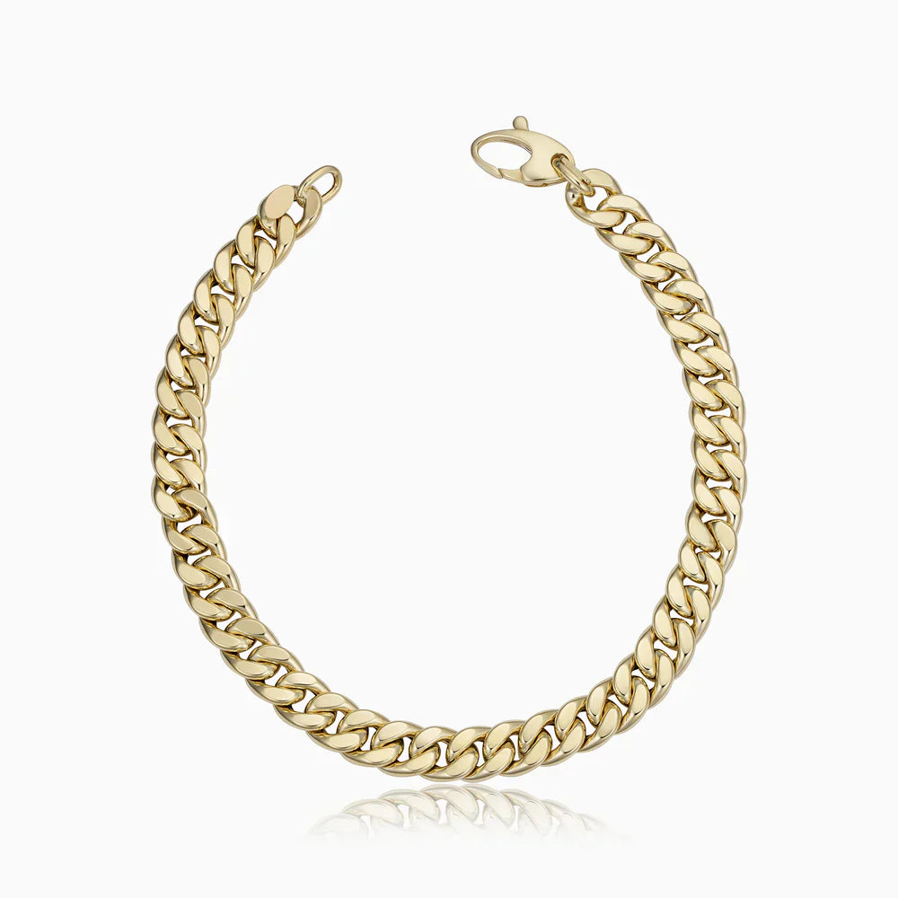 Clara | Kubanisches Armband 18 Karat Gold