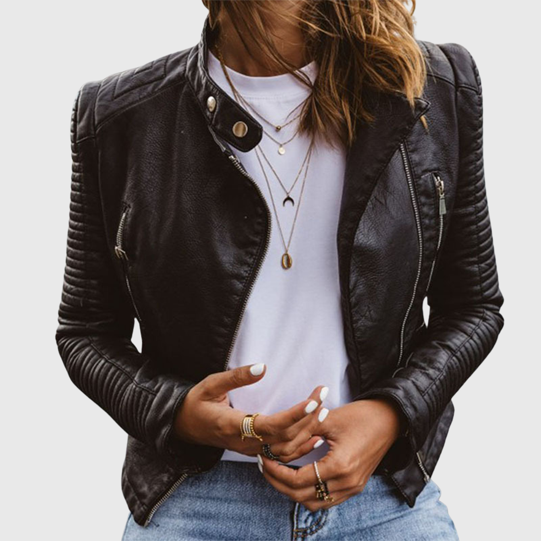 Janet | Chaqueta de cuero genuino