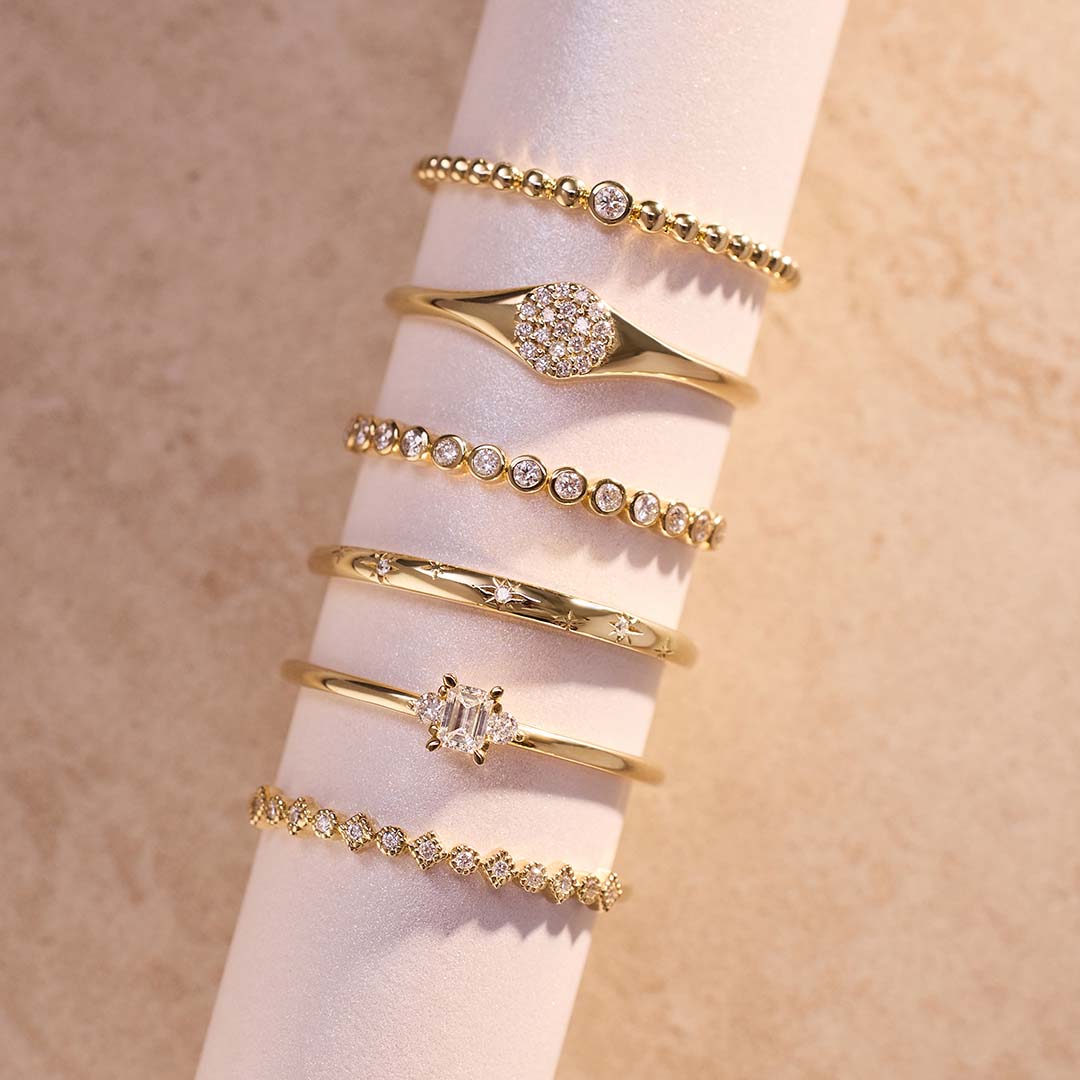 Clara | Diamantring 18 Karat Gold