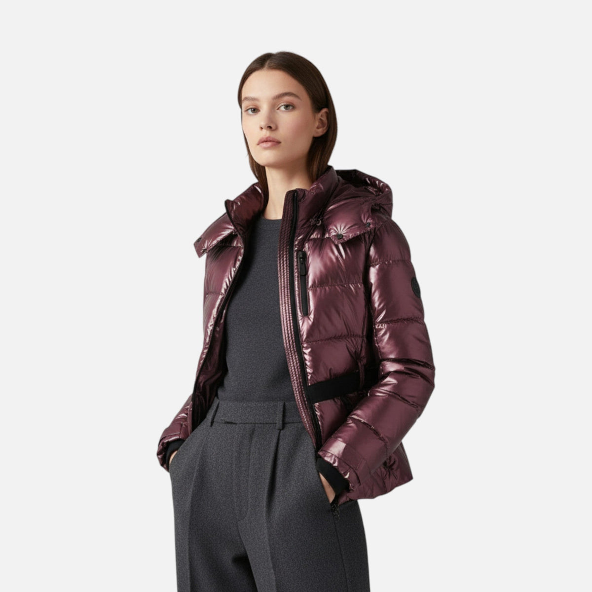 Women's Fitted Ski Jacket Technical Elegant Winter Performance