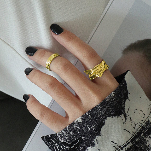 Clara | Großer Ring 18 Karat Gold