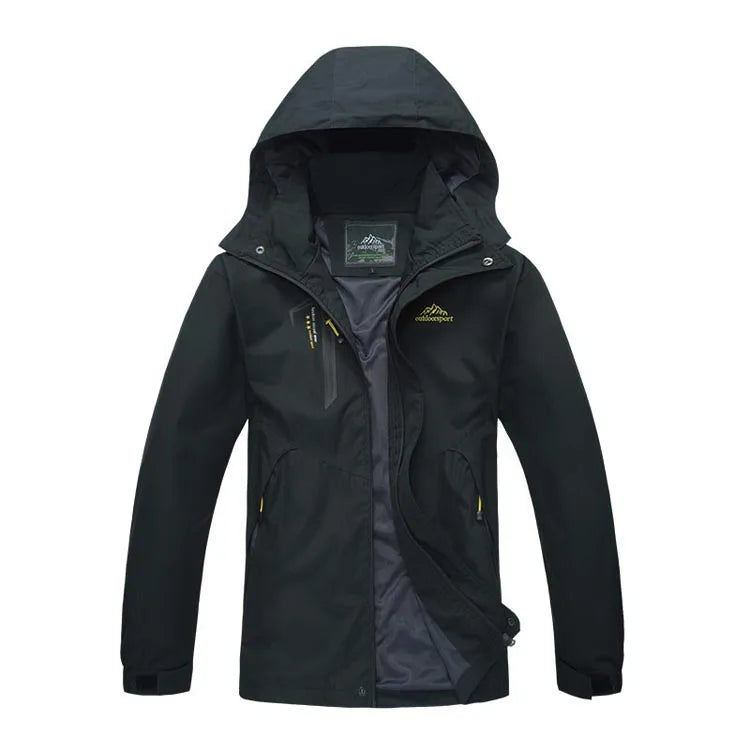 Giacca da trekking impermeabile da donna con cappuccio rimovibile