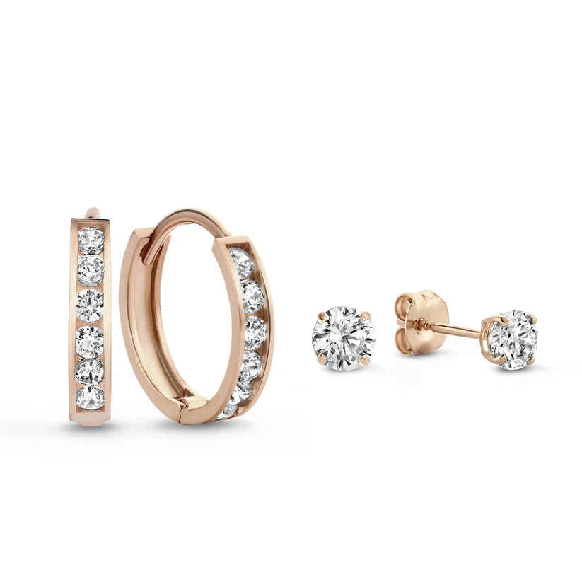 Clara | 14 Karat Gold Ohrstecker Set
