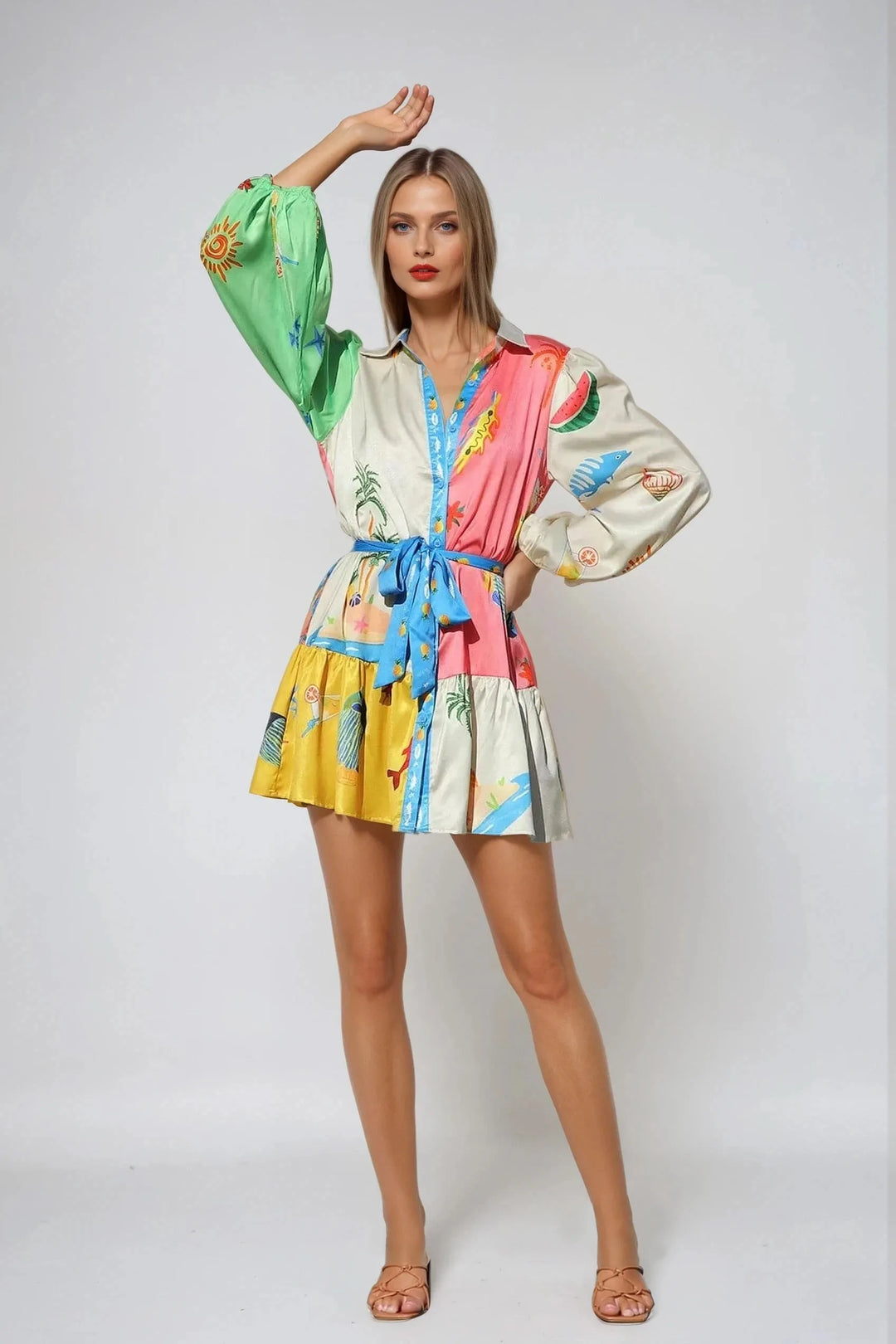 Noa Vibrant Mini Dress