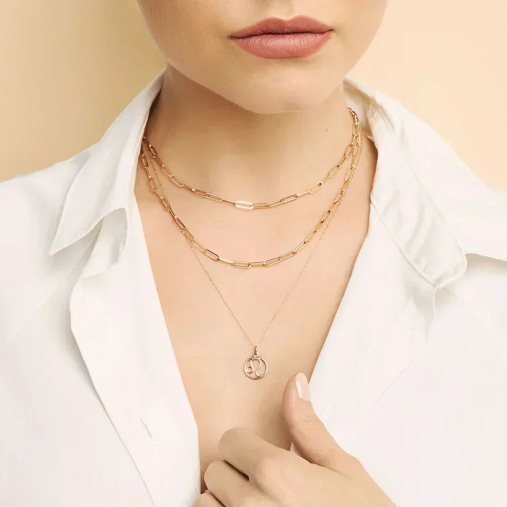 Clara | Sternzeichen-Halskette 18 Karat Gold