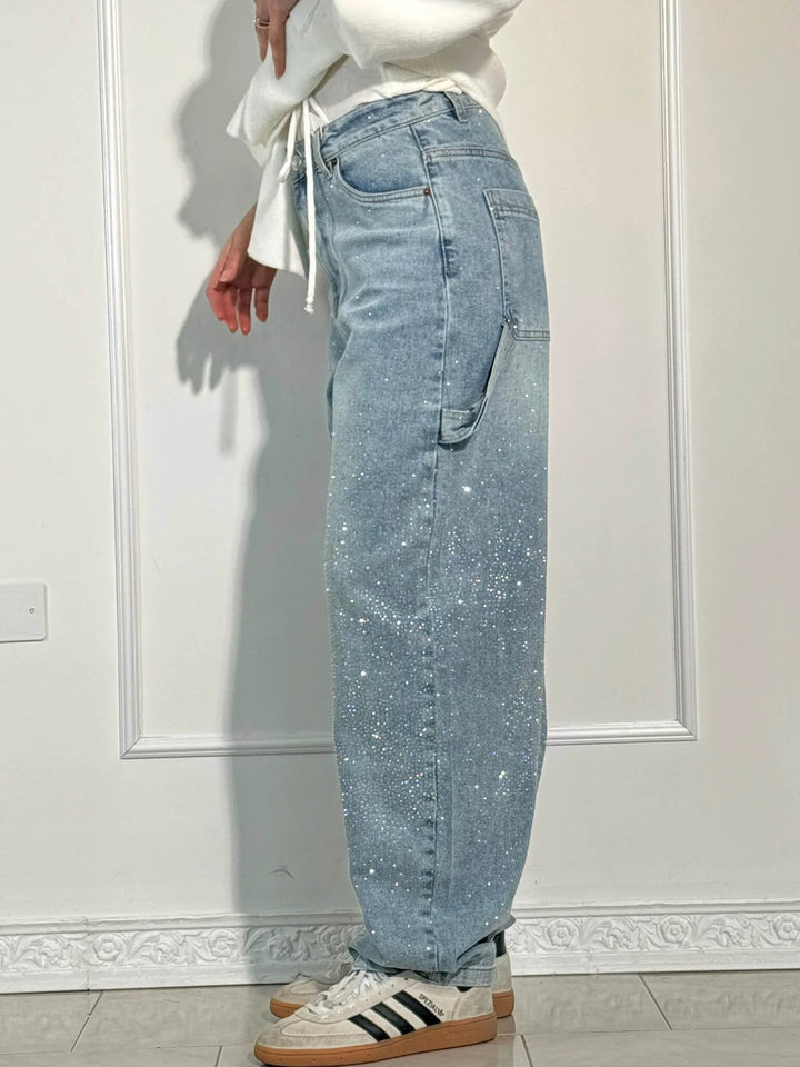 Kelly Balloon Carpenter Shine Denim Jeans