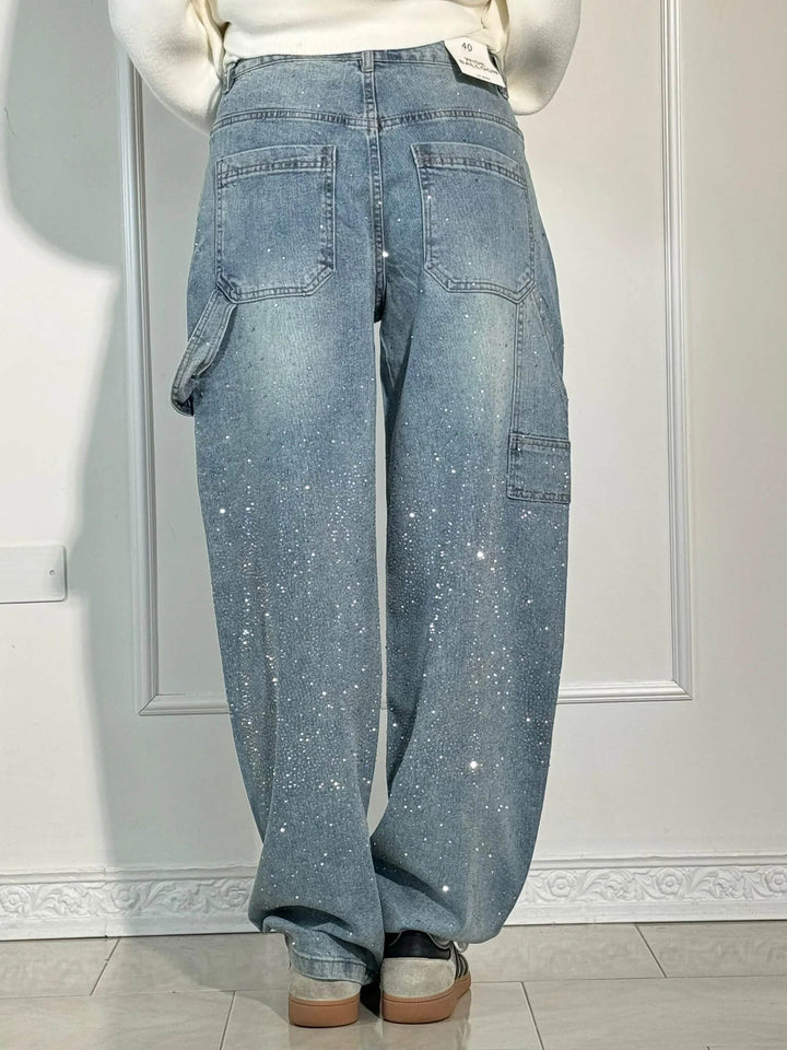 Kelly Balloon Carpenter Shine Denim Jeans