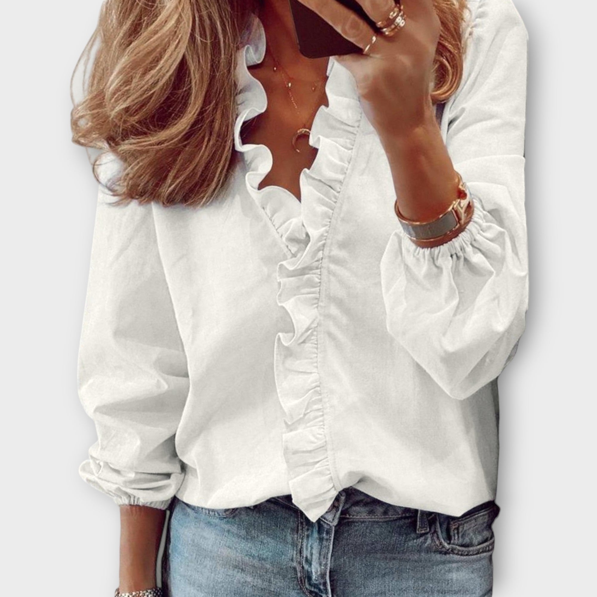 Annie | Blusa elegante con volantes