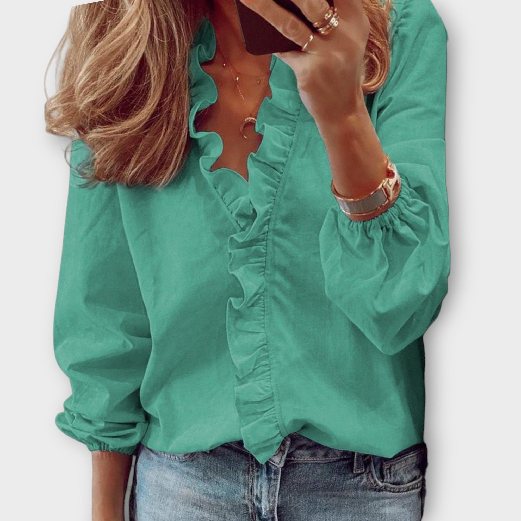 Lily | Elegante Bluse mit Rüschen
