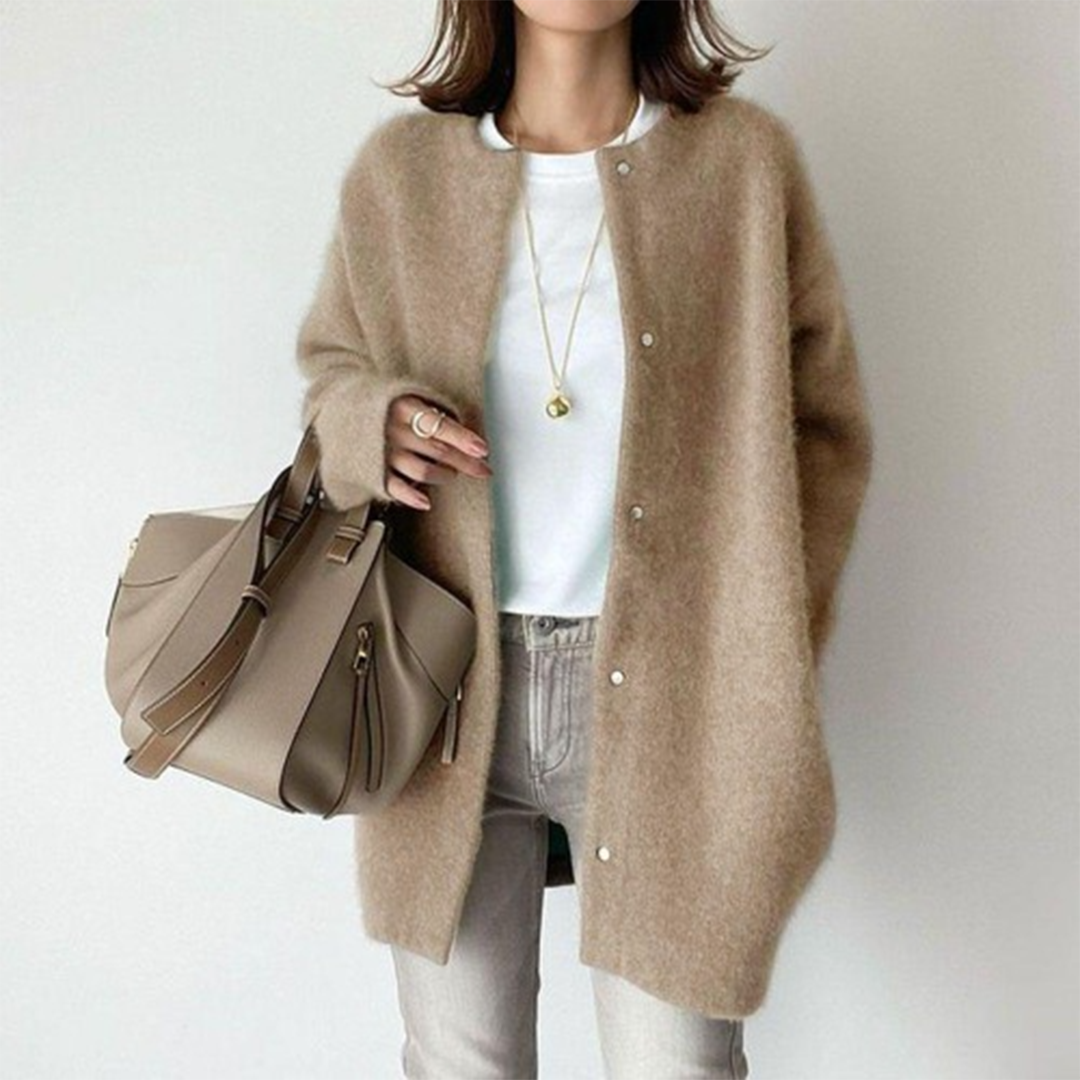 Women's Cashmere Cardigan Elegant Lightweight Warm Refined