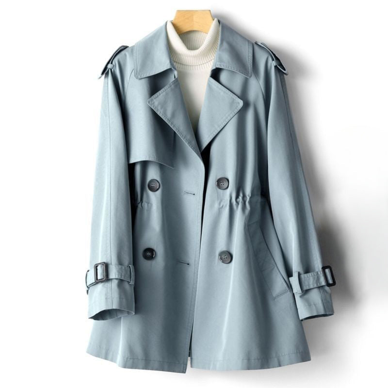 Women's Lightweight Trench Coat Classic Structured Silhouette