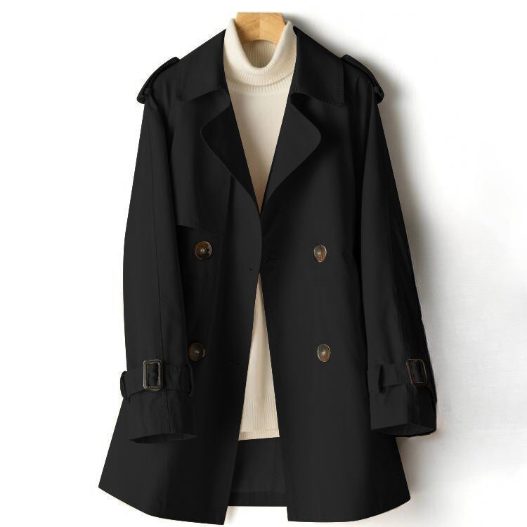 Women's Lightweight Trench Coat Classic Structured Silhouette