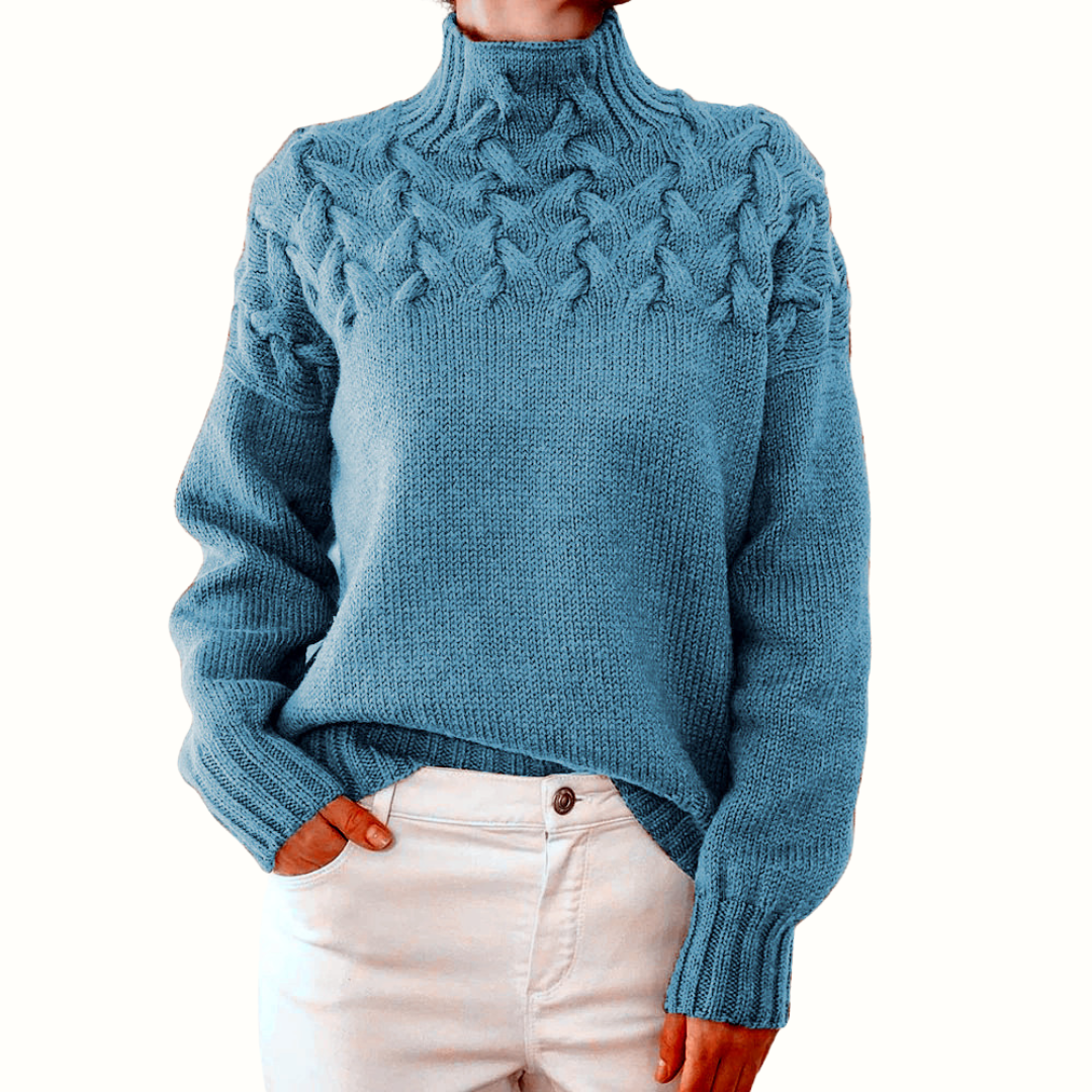 Elena | Warmer Gestrickter Rollkragenpullover
