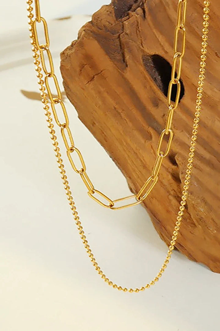 Dani Chain Necklace Set - Gold