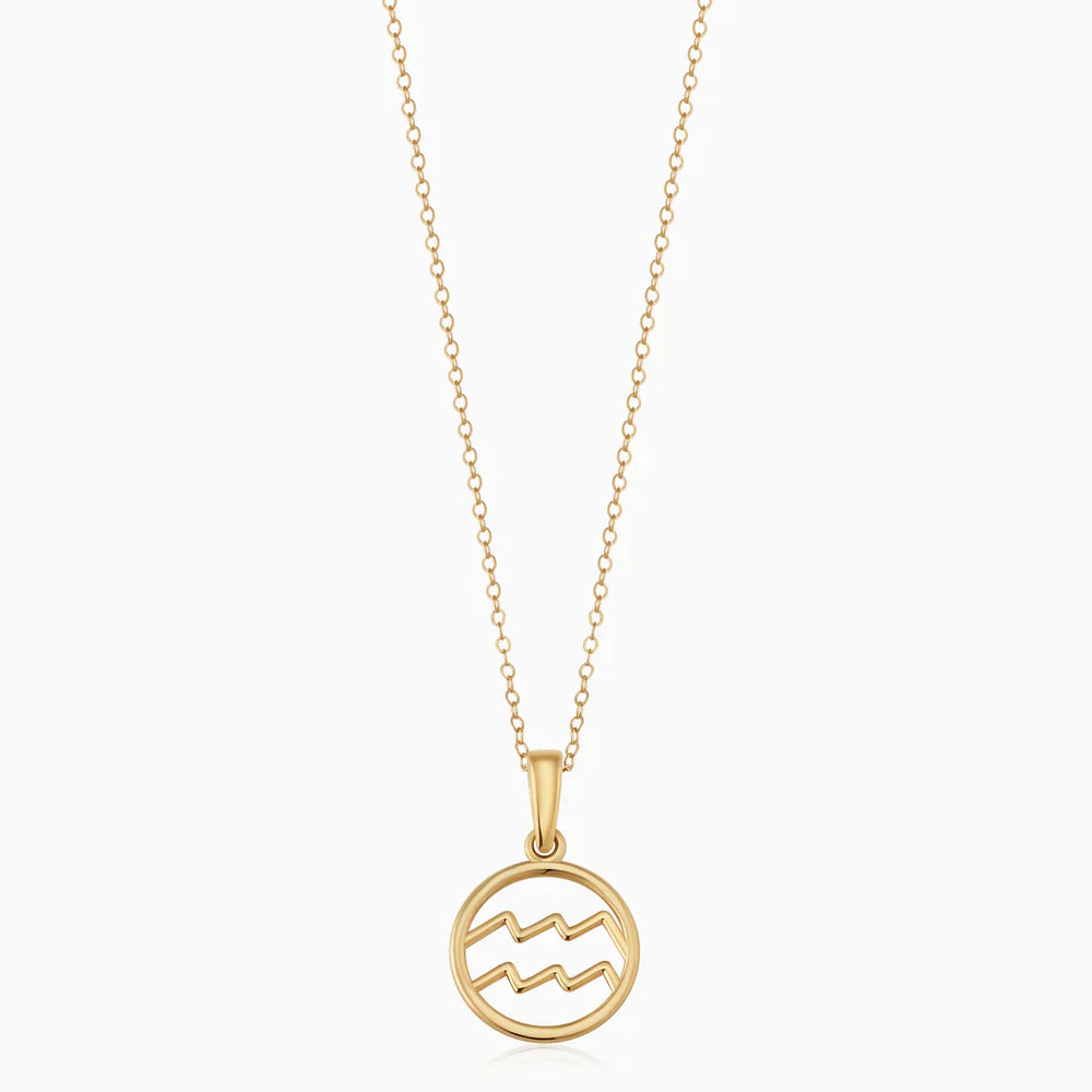 Clara | Sternzeichen-Halskette 18 Karat Gold
