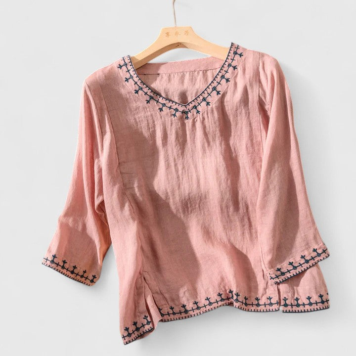 Lily | Elegante Bluse mit V-Ausschnitt