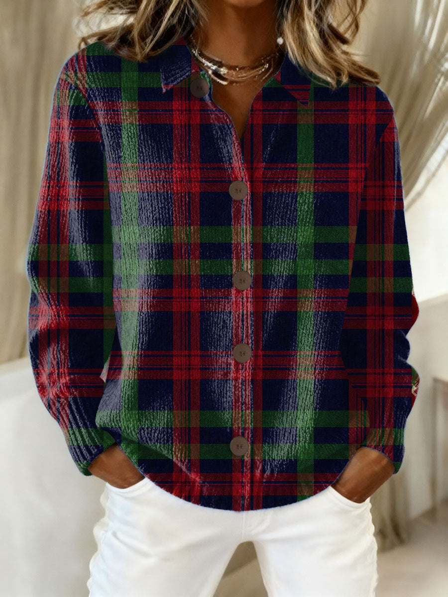 Tess™ – Kariertes Kapuzenblusenshirt