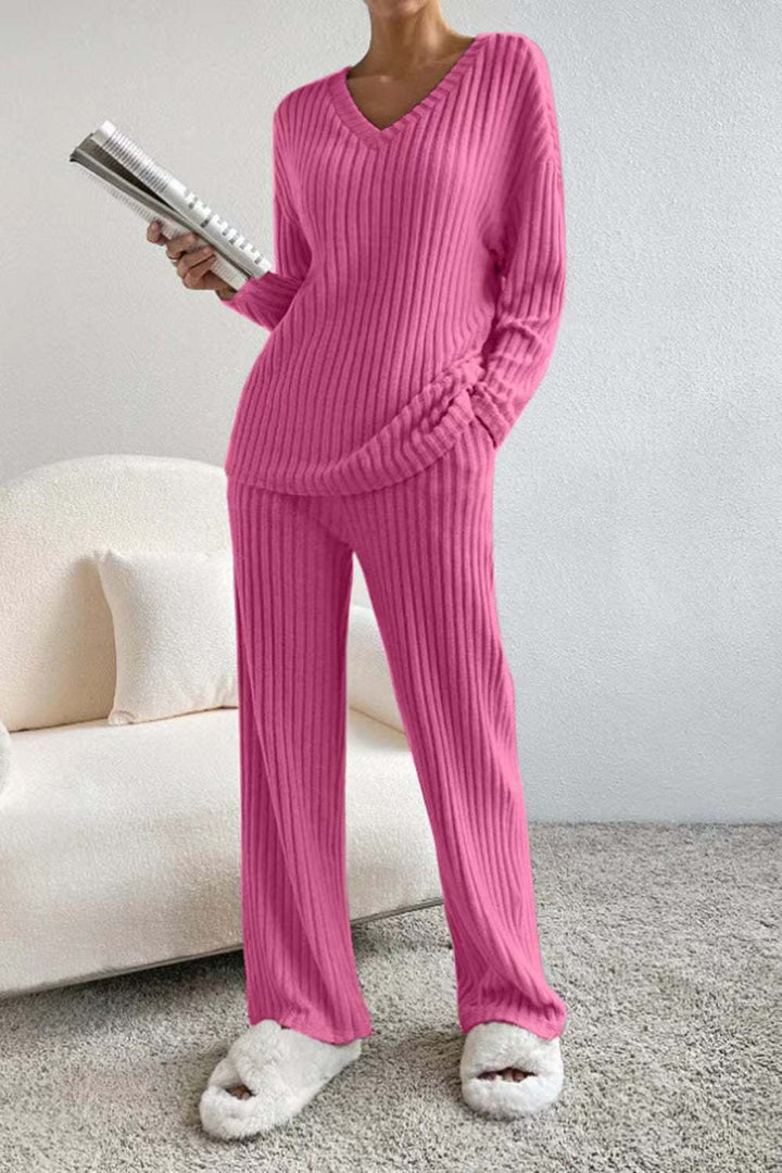 Melina - Ribbed Knit Lounge Set