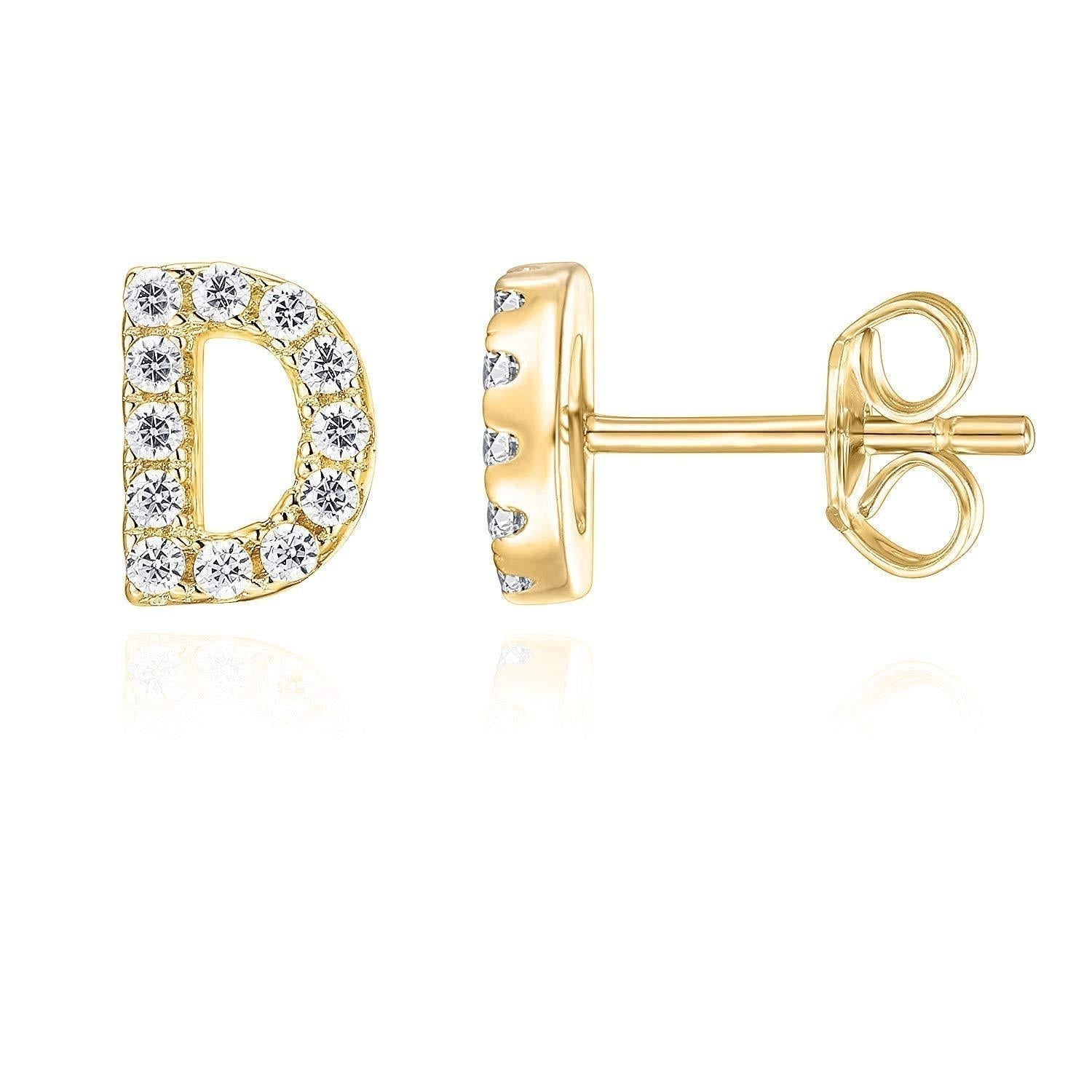 Clara | Orecchini a Lettera in Oro 18k