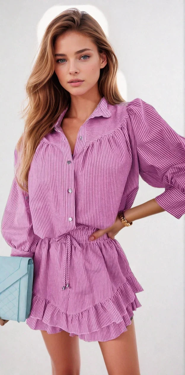 The Ruffle Shirt Dress