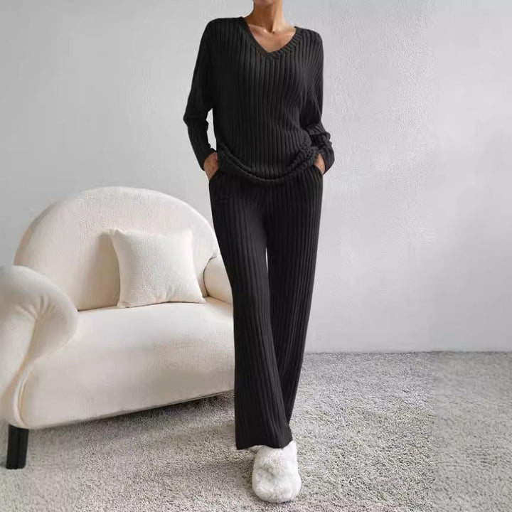 Melina - Ribbed Knit Lounge Set