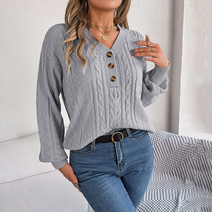 Ella -  Casual Cable-Knit Sweater