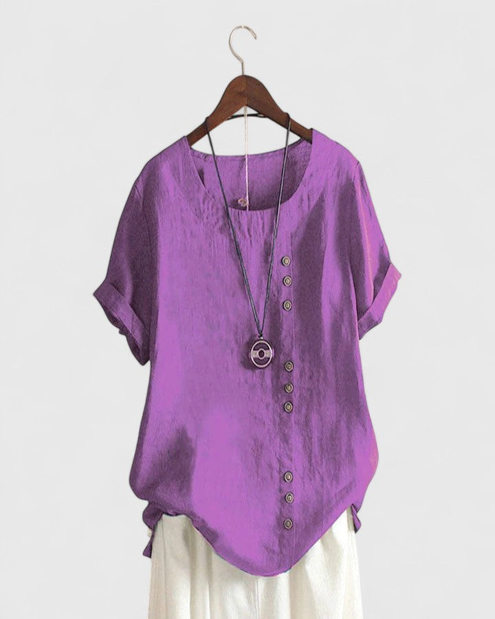 Lily | Bequeme Bluse mit kurzen Ärmeln