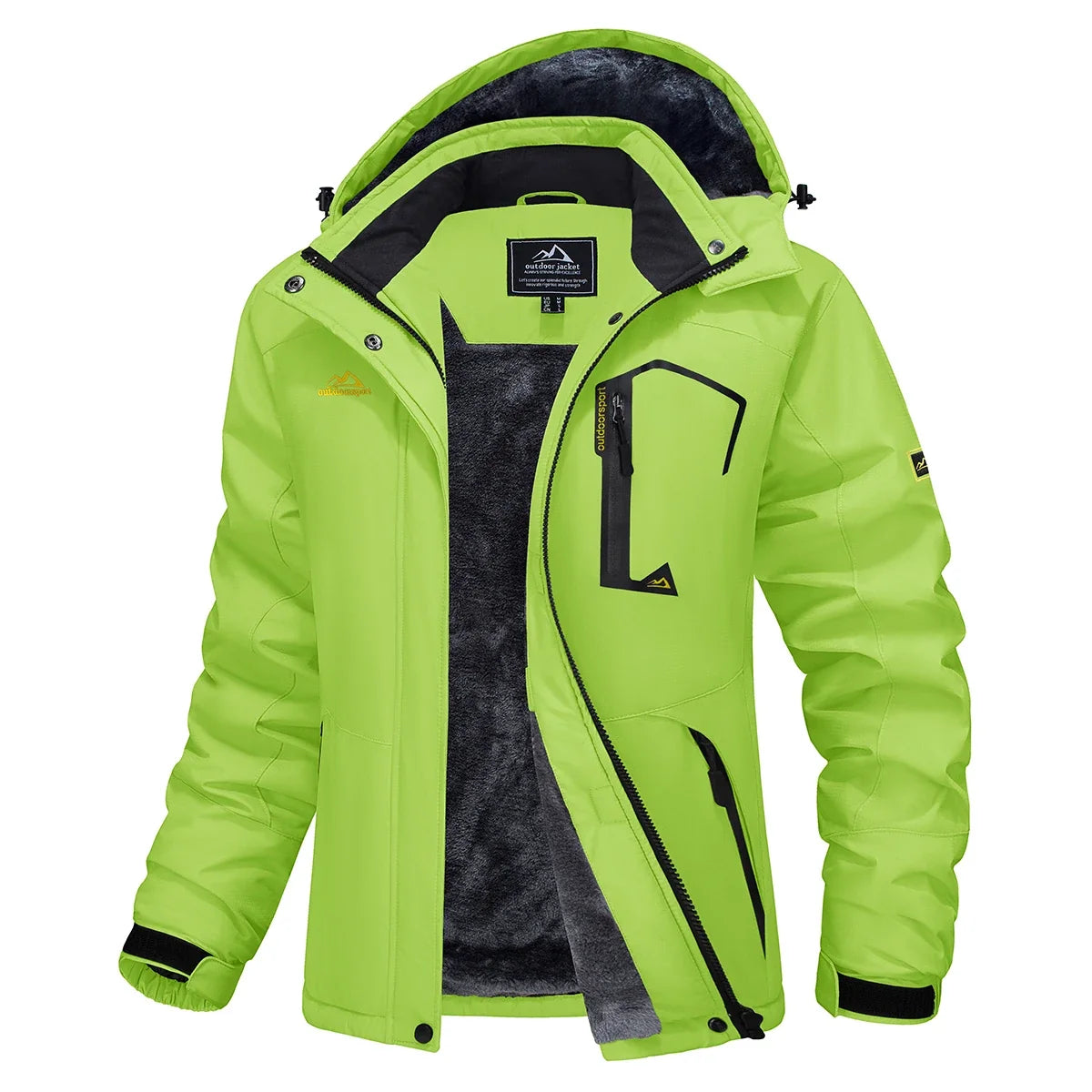 Women's Waterproof Fleece-Lined Parka with Integrated Hood