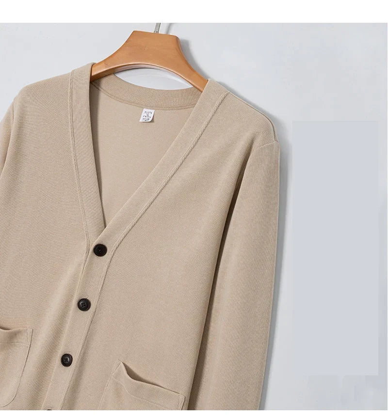 Women's V-Neck Cardigan Versatile Button Front