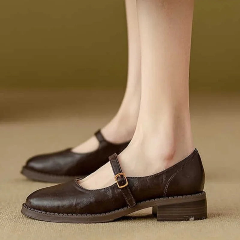Annie | Zapatos de Piel Clásicos y Cómodos tipo Merceditas