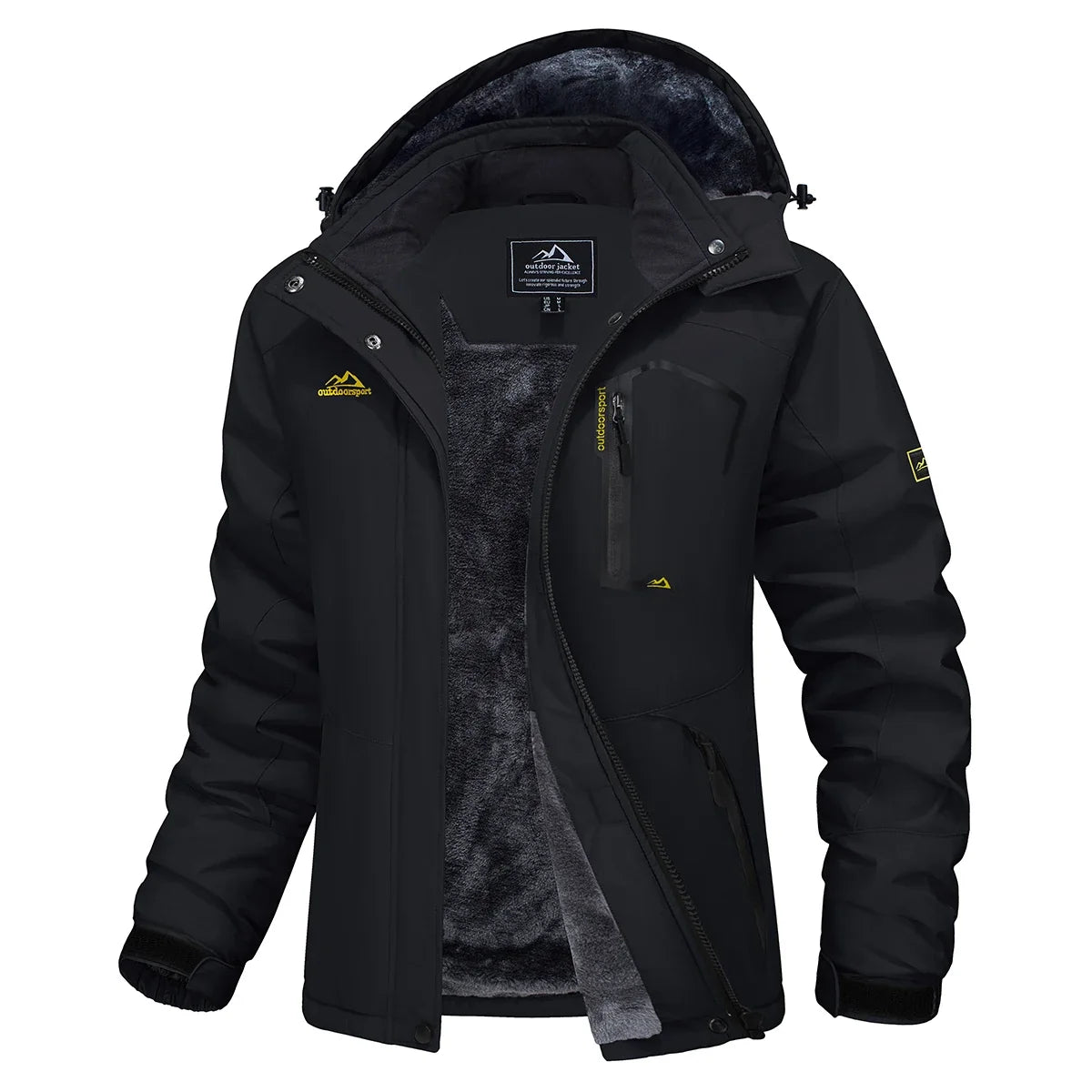 Women's Waterproof Fleece-Lined Parka with Integrated Hood