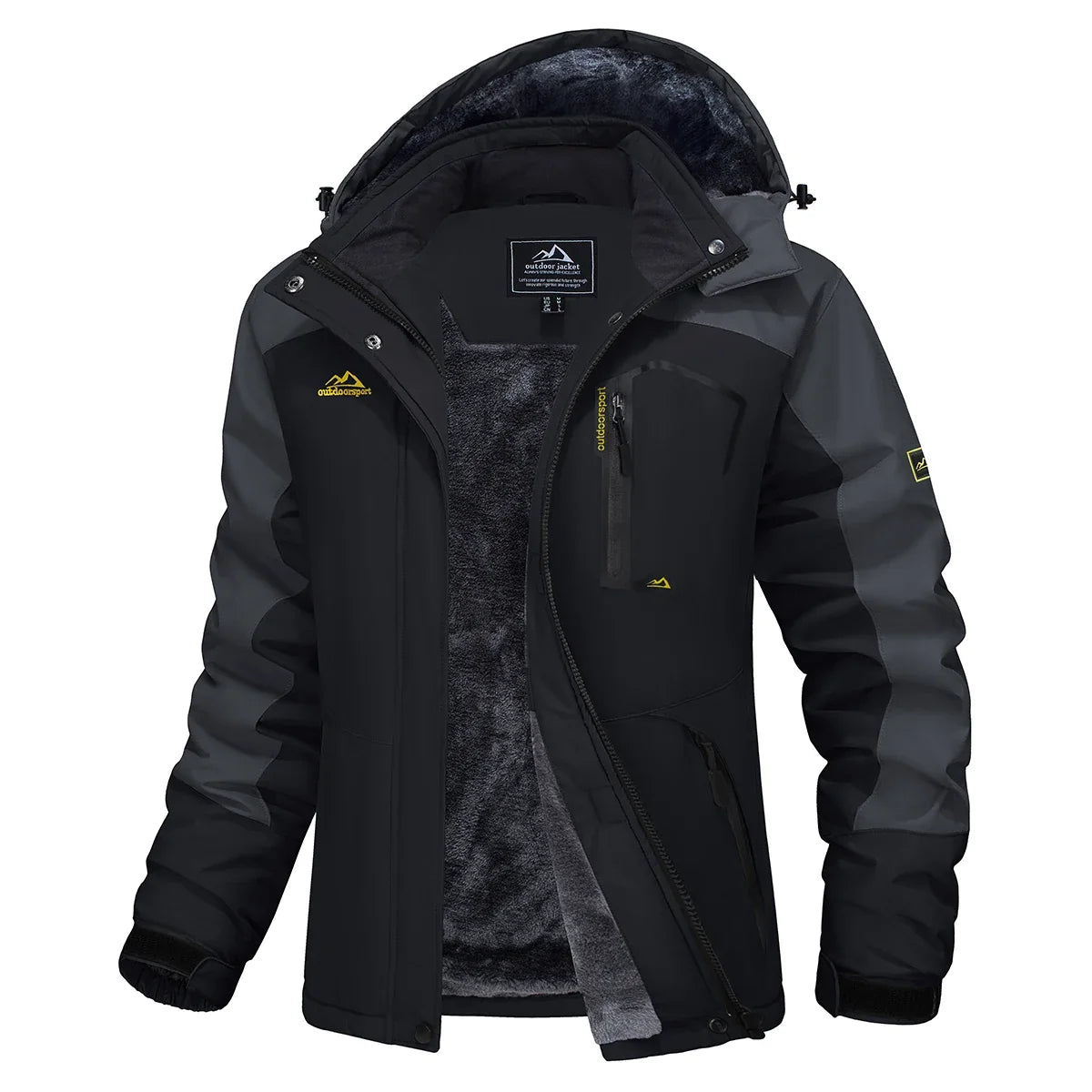 Women's Waterproof Fleece-Lined Parka with Integrated Hood