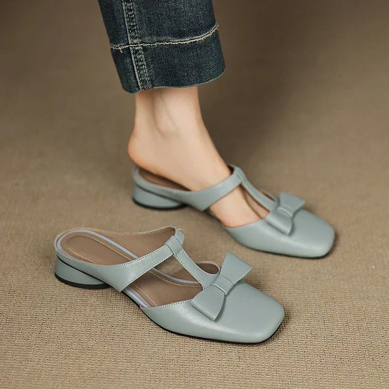 Lily | Square Toe Slippers