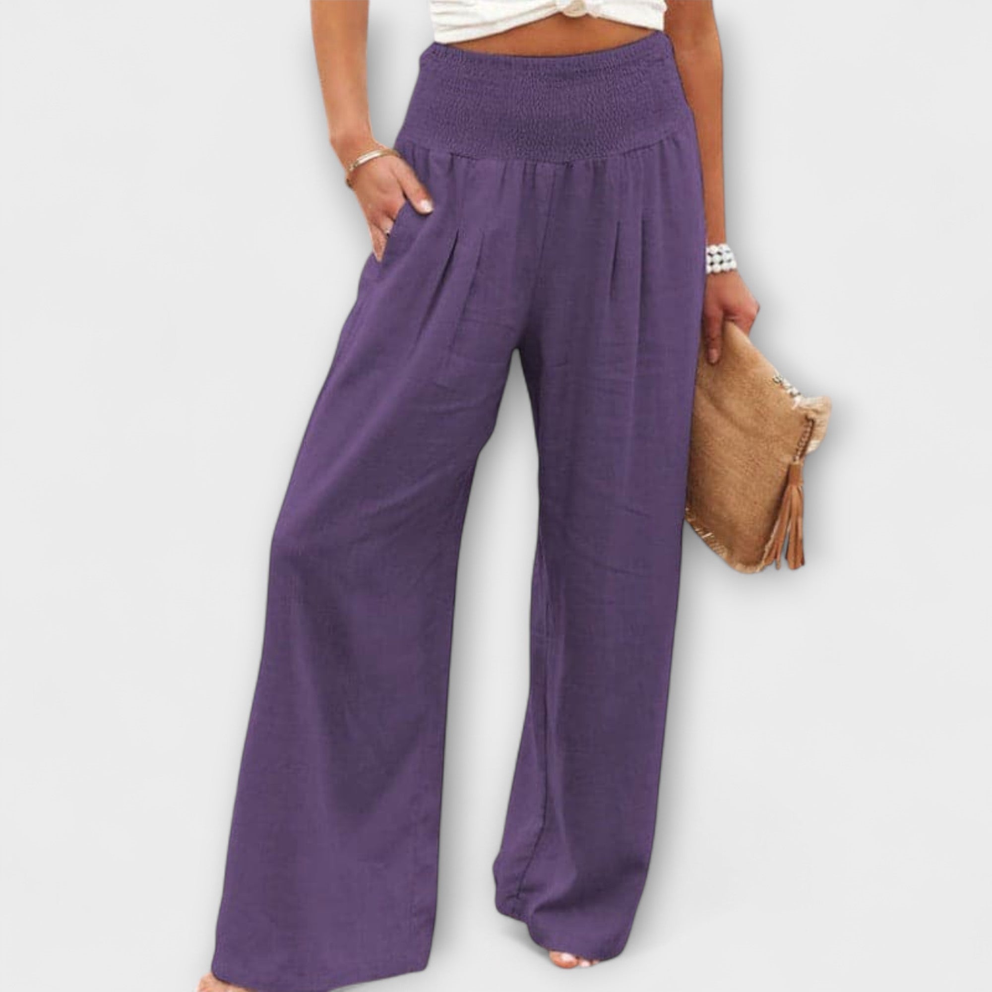 Pantalon large femme