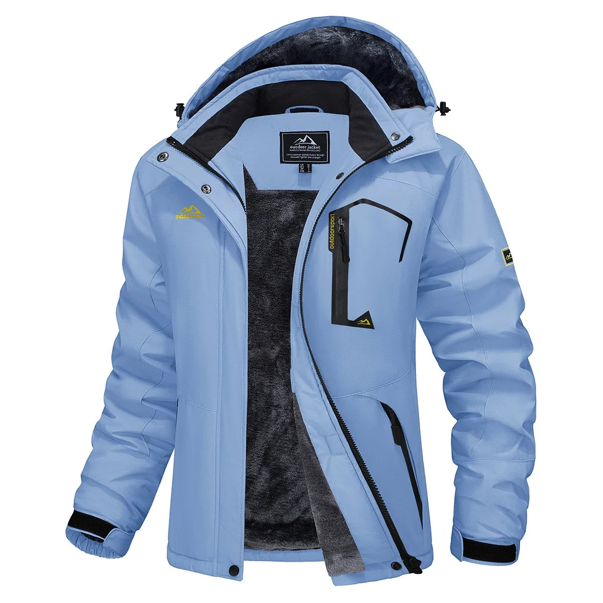 Women's Waterproof Fleece-Lined Parka with Integrated Hood