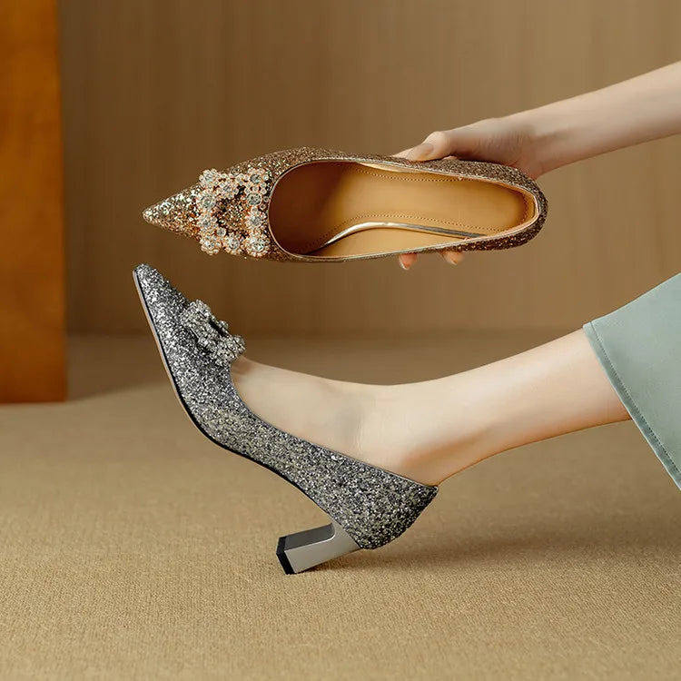 Lily | Gloria Glitter Pumps