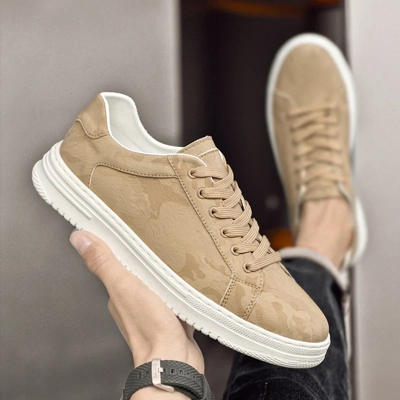 Leather Sneakers Premium Genuine Leather Versatile Daily